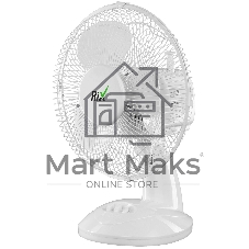 Вентилятор Rix RDF-2200W белый, настольный, 30 Вт, 2 скорости, 22 см