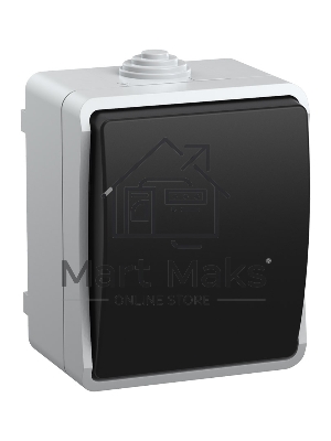 Выключатель 1-кл. ОП ФОРС 10А 250В IP54 ВС20-1-0-ФСр ИЭК EVS10-K03-10-54-DC