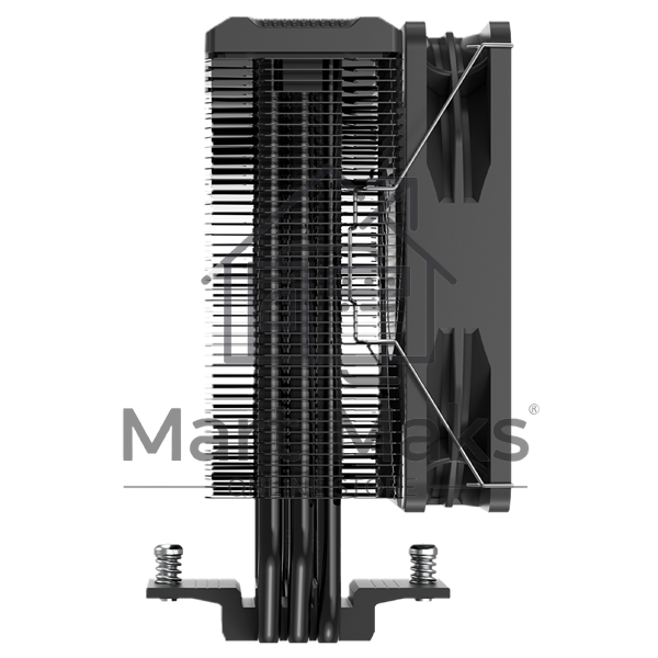 Кулер PCCooler Paladin EX300S черный 120мм алюминий+медь 1800rpm 28.6db 4-pin 125W 157мм