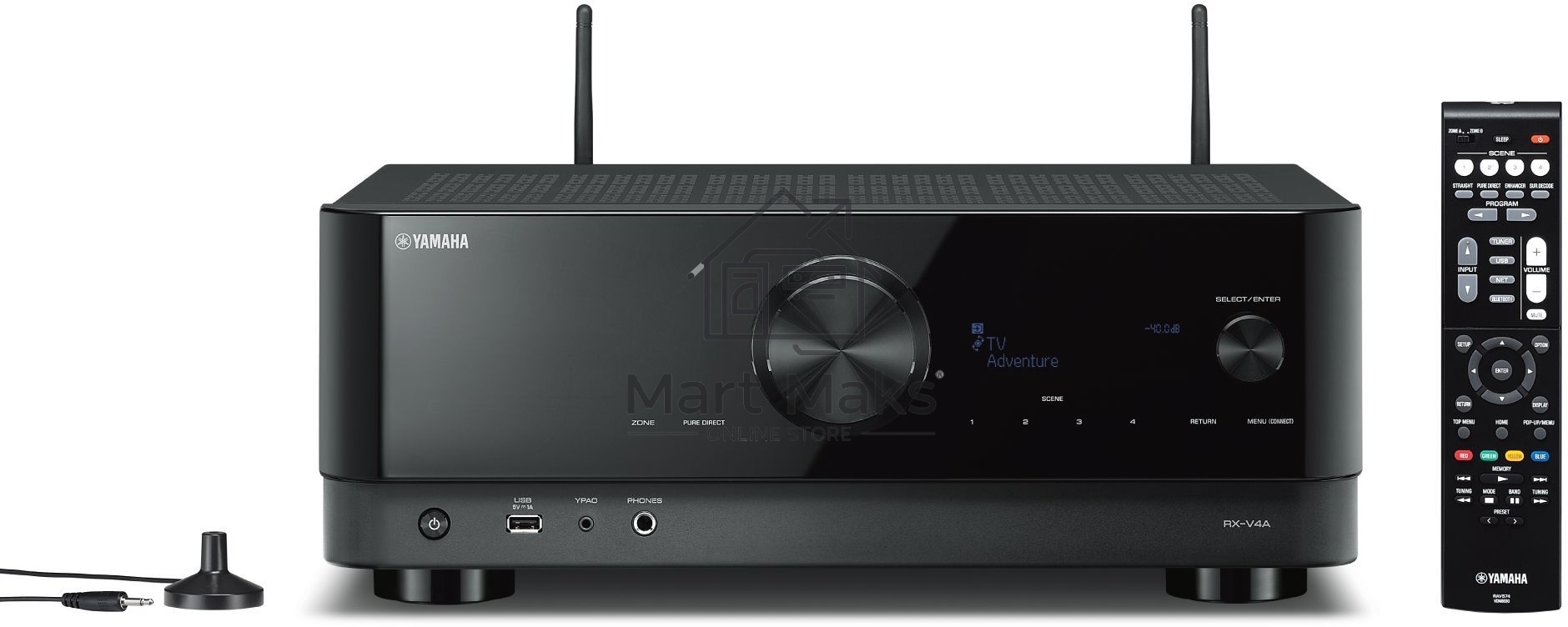 Ресивер Yamaha RX-V4A BLACK F, 5.2-канальный AV-ресивер