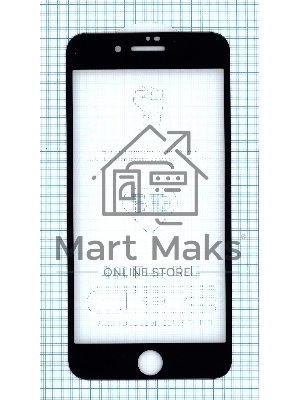 Защитное стекло 5D для Apple iPhone 7/8 Plus черный