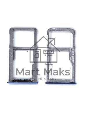 Лоток для SIM-карты Meizu M6 Note синий