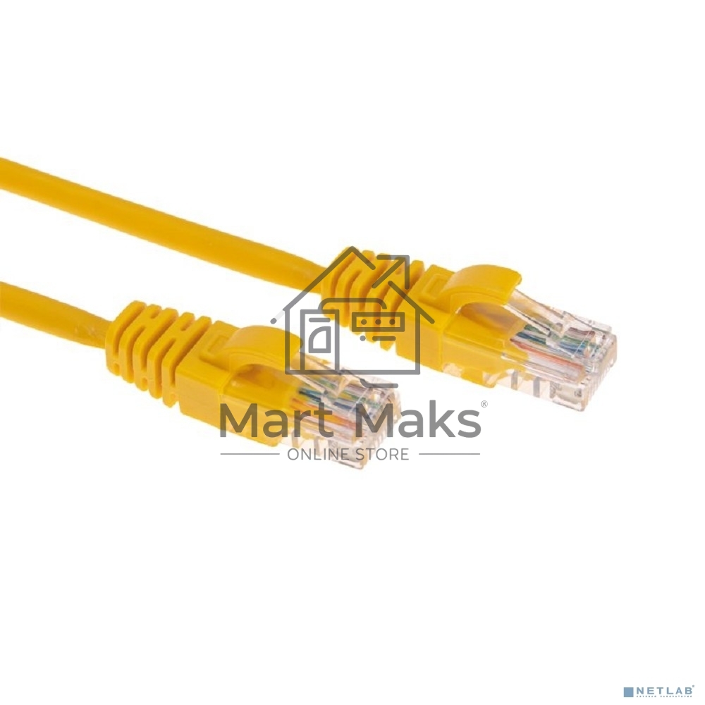 Патч-корд U/UTP Rexant cat.5e, RJ45-RJ45, 26AWG, ZH нг(А)-HF, желтый, 1 м
