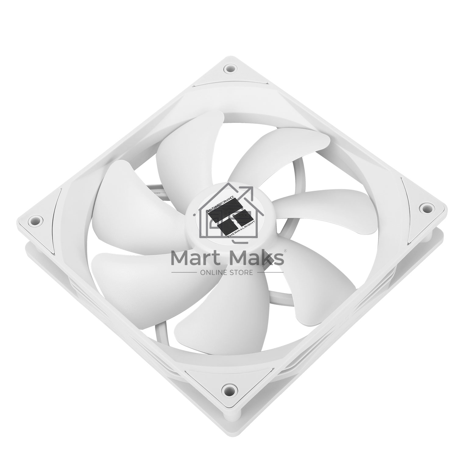 Кулер для корпуса Thermalright TL-C14CW белый (140x140x25mm, 4-pin PWM, 75.8CFM, 26.4dBA, 1500RPM)