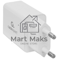 Сетевое зарядное устройство Cablexpert MP3A-PC-39 100/220V - 5V USB 1 порт, 1A, белый