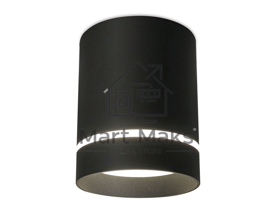 Светильник Ambrella light TN281 SBK черный песок LED 4200K 9W D80*100