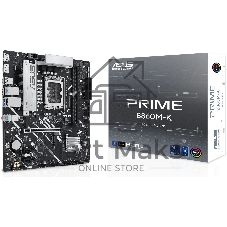 Материнская плата ASUS PRIME B860M-K, LGA1851, Intel B860, 2xDDR5, 4xSATA, 2xM.2, 1xPCIe 4.0 x16, DisplayPort, HDMI, 1x2.5Gb LAN, 3x3.5 мм, 7.1, microATX