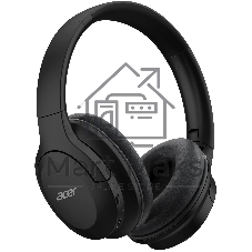 Беспроводные/проводные наушники Acer OHR304 черный, полноформатные, Bluetooth + проводной, активное шумоподавление, до 16 ч