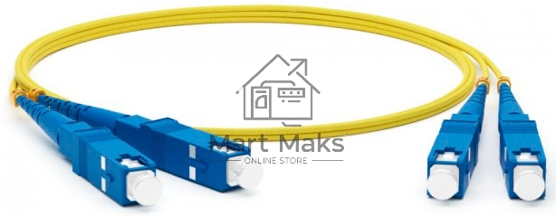 Патч-корд Lanmaster TWT-2SC-2SC/SU-5.0 2x SC дуплекс-SC дуплекс 5м ПВХ желтый