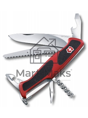 Нож перочинный Victorinox RangerGrip 55 (0.9563.CB1) 130мм 12функций красный/черный блистер Нож перочинный Victorinox RangerGrip 55 (0.9563.CB1) 130мм 12функций красный/черный блистер