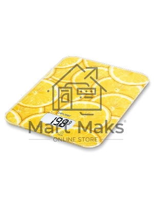 Весы кухонные Beurer KS19 lemon макс.вес:5кг рисунок