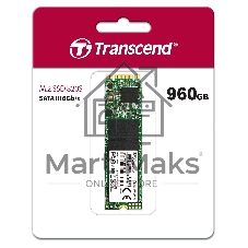 Накопитель SSD M.2 Transcend 960Gb MTS820 (SATA3, up to 560/520MBs, 75000 IOPs, 3D TLC, 22х80мм)