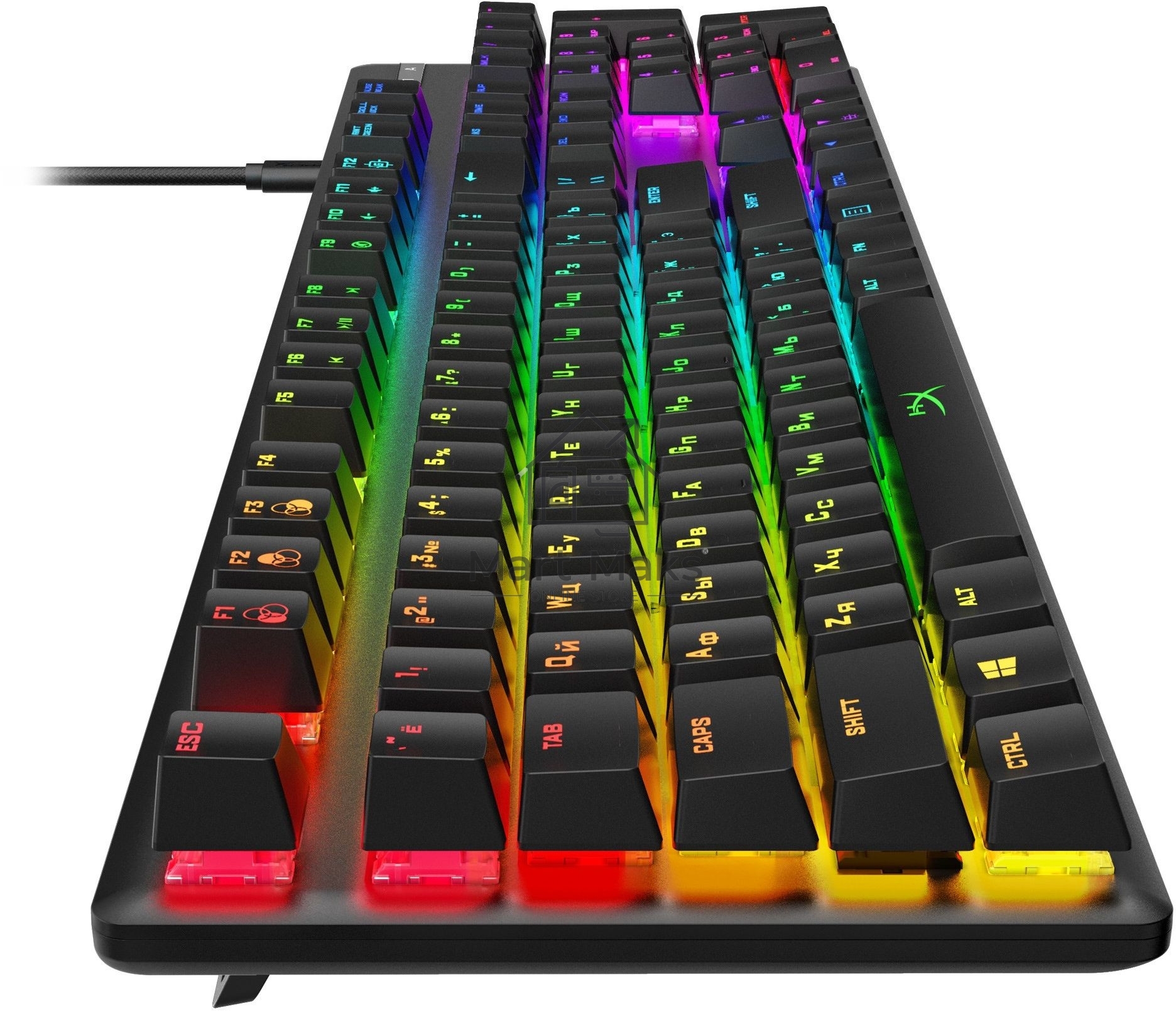 Клавиатура HyperX Alloy Origins (4P4F6AA#ABA) проводная, USB, черный