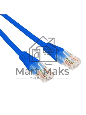 Патч-корд U/UTP Rexant cat.5e, RJ45-RJ45, 26AWG, ZH нг(А)-HF, синий, 1,5 м