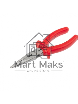 Длинногубцы Matrix Econom, 180 мм, прямые шлифованные, пластмассовые рукоятки