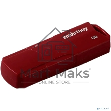 Флешка USB Smartbuy 4Gb CLUE Burgundy (SB4GbCLU-BG)