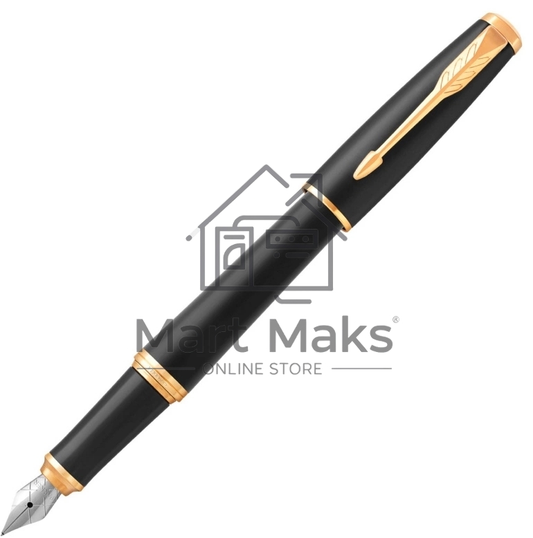 Ручка перьевая Parker Urban Core F309 (CW1931593) Muted Black GT F сталь нержавеющая, подарочная коробка