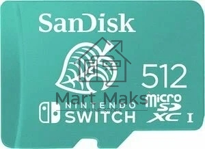 Флеш карта microSD 512GB SanDisk microSDXC Class 10 UHS-I A1 C10 V30 U3 for Nintendo Switch 100/90 MB/s