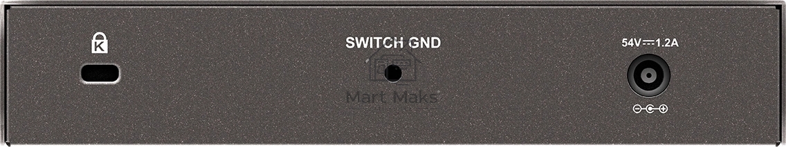 Неуправляемый коммутатор D-Link DGS-1008P/F3A с 8 портами 10/100/1000Base-T (4 порта PoE 802.3af/at, PoE-бюджет 60 Вт)