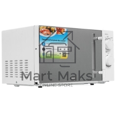 Микроволновая печь BBK 20MWS-771M/WM белый, 20 л, 700 Вт, переключатели - поворотный механизм
