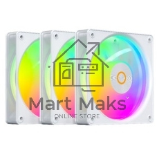 Вентилятор для корпуса Ocypus Gaммa F12 Elite WH ARGB REVERSE BLADE 3 IN 1, 120x120x25мм, 4-PIN PWM, 600-1800 RPM, 26 DBA MAX, HYDRO BEARING
