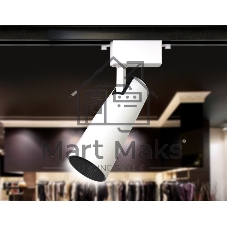 Трековый однофазный светодиодный светильник Ambrella light GL5851 WH/BK белый/черный LED 10W 4200K 24°