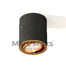 Светильник Ambrella Light XS7422003 SBK/PYG черный песок/золото желтое полированное MR16 GU5.3 (C7422, N7004)