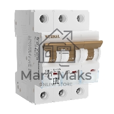 Автоматический выключатель Werkel 3P  40 A  C  4,5 кА W903P404