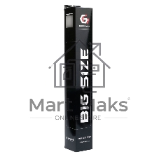 Коврик для мыши Gembird MP-120-60-BLACK, черный, 1200х600х3мм, ткань+резина, оверлок, коробка