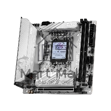 Материнская плата MSI MPG B860I EDGE TI WIFI, LGA 1851, Intel B860, 2xDDR5 (до 128 ГБ), 2xSATA, 2xM.2 (1xPCIe 5.0, 1xPCIe 4.0/SATA), 1xPCIe 5.0 x16, 1xHDMI, 1x5Gb LAN, Wi-Fi 7, Bluetooth 5.4, 1xUSB-C 40Gbps (Thunderbolt 4), 1xUSB-C 10Gbps, 1xUSB-A 10Gbps, 4xUSB-A 5Gbps, 2xUSB-A 2.0, 3x3.5 мм + S/PDIF оптический, 7.1, белый/серебристый, Mini-ITX