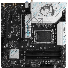 Материнская плата MSI B760M GAMING PLUS WIFI DDR4, LGA1700, Intel B760, 4xDDR4, 4xSATA, 2xM.2, 1xPCIe 4.0 x16, DisplayPort, HDMI, 1x1Gb LAN, 3x3.5 мм, 7.1, microATX