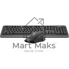 Комплект клавиатура+мышь A4Tech FStyler FG1035 беспроводной, USB, 2000 DPI, чёрный/серый