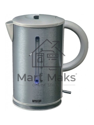 Чайник электрический Mystery MEK-1614 1.7 л, 2200 Вт, серый (корпус: пластик)