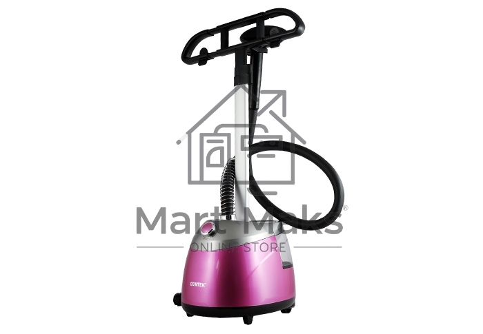 Отпариватель напольный Centek CT-2379 (розовый) 2200Вт, 2.5л БОЛЬШОЙ БАК, 40г/мин,10 режимов, алюм.ш