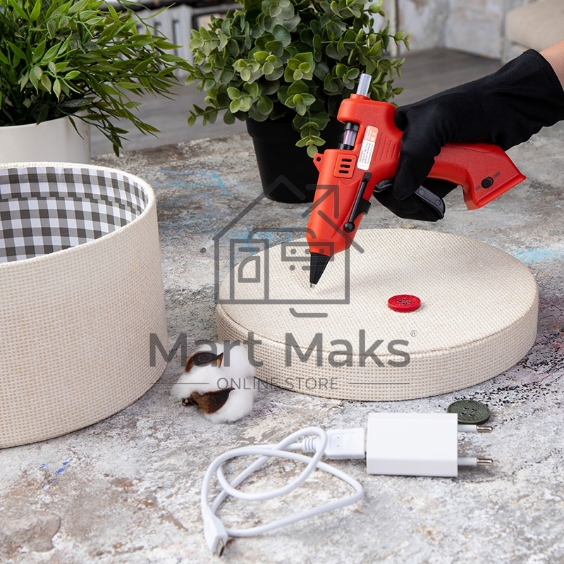 Пистолет клеевой Rexant, 10 Вт, Ø7 мм, 