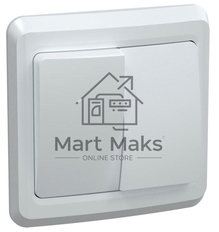 Выключатель 2-кл. СП Вега 10А IP20 ВС10-2-0-ВБ белый ИЭК EVV20-K01-10-DM