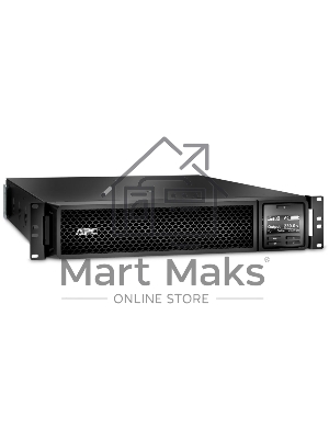 Источник бесперебойного питания APC Smart-UPS SRT, 1000VA/1000W, On-Line, Extended-run, Black, Rack 2U (Tower convertible), черный Pre-Inst. Web/SNMP