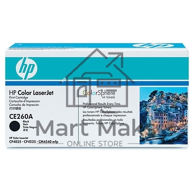 Картридж лазерный HP CE260A черный CLJ CP4025/CP4525 (8500стр.)
