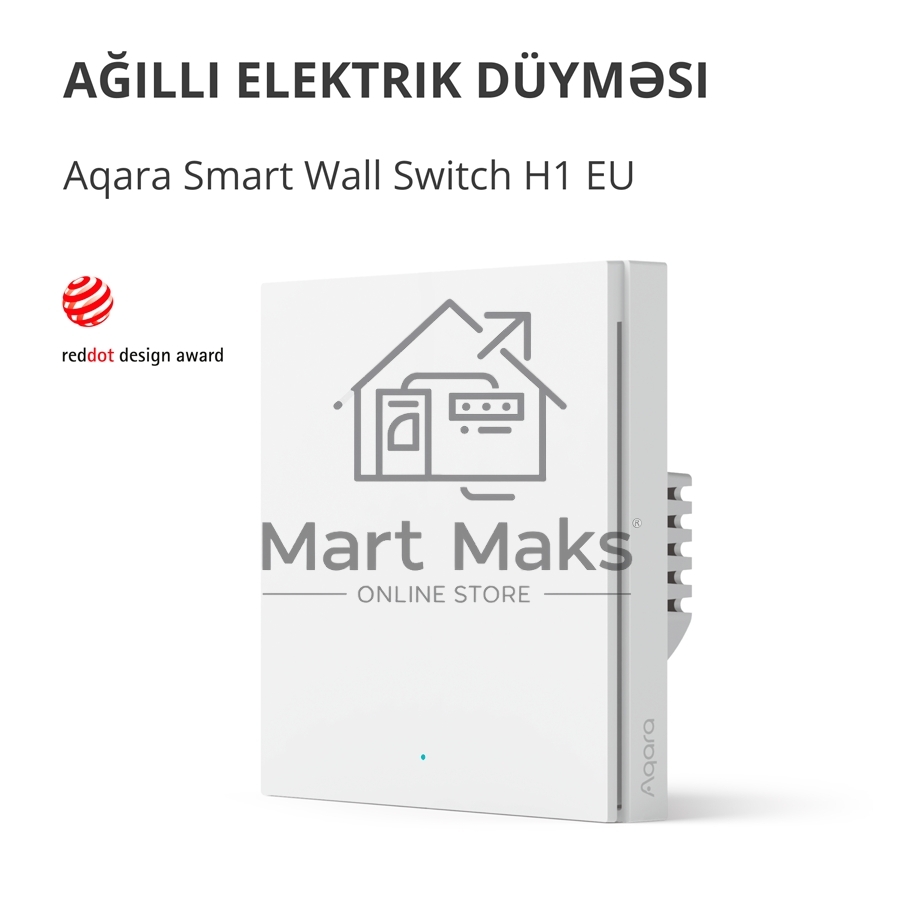 Умный выключатель одноклавишный Aqara Smart Wall Switch H1 (WS-EUK01)