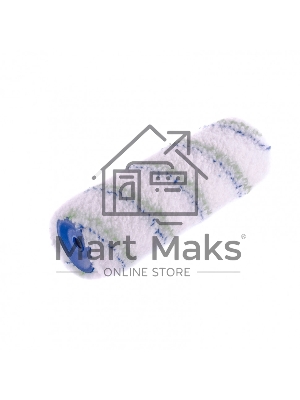 Валик сменный Сибртех Водные краски, 180 мм, ворс 12 мм, D 48 мм, D ручки 8 мм, полиэстер