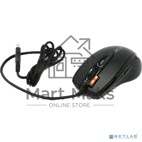 Мышь проводная A4Tech X-718BK черный, 3000 dpi, USB, кнопки - 7