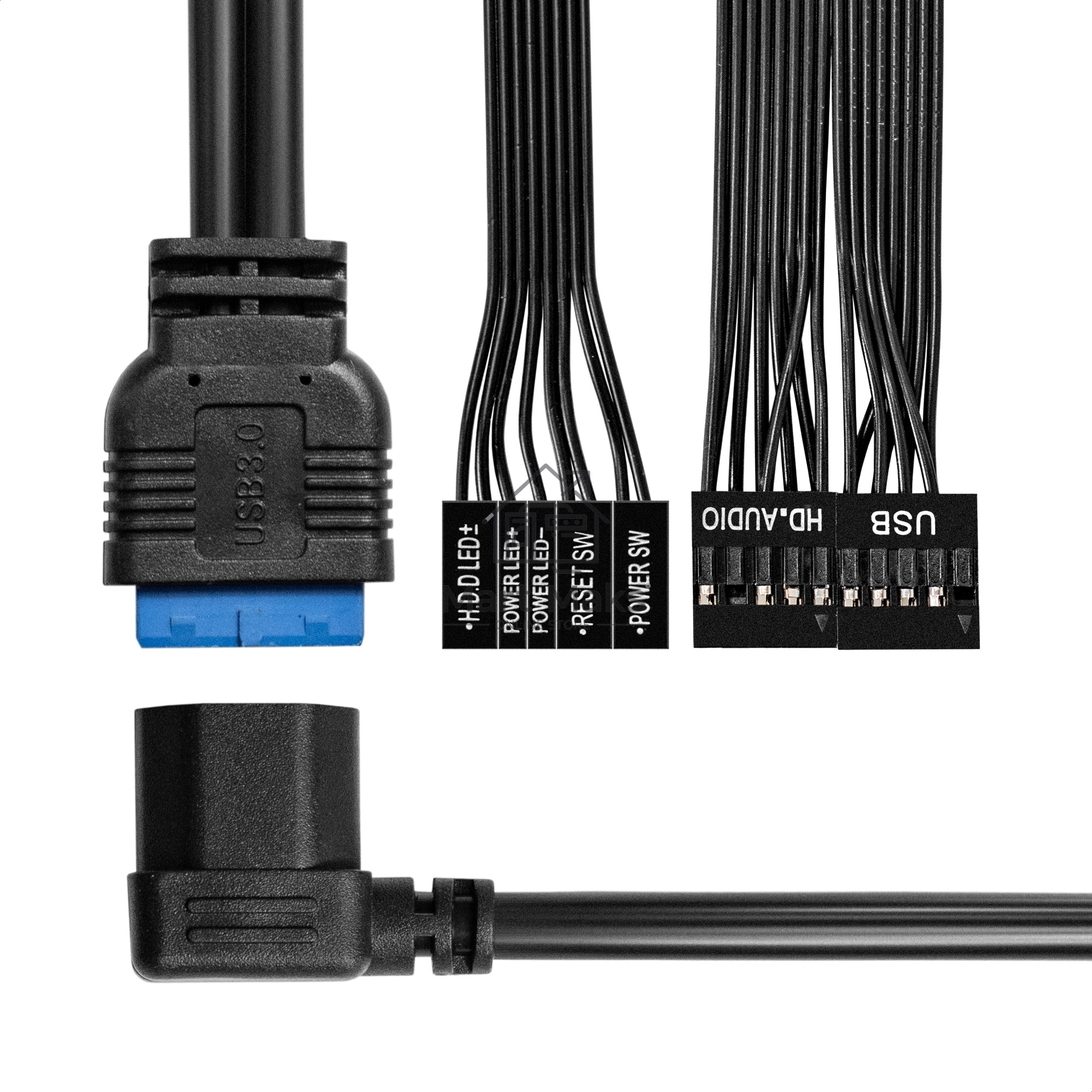 Компьютерный корпус Desktop ExeGate MI-307U2-M450 (mini-ITX/mATX, БП M450 с вент. 8см, 2*USB+2*USB 3.0, HD аудио, черный)