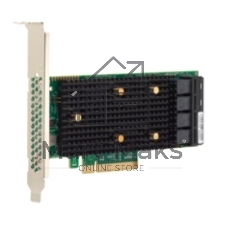 Адаптер-HBA Broadcom SAS 9400-16i SGL (05-50008-00) PCIe 3.1 x8 LP, Tri-Mode SAS/SATA/NVMe 12G HBA, 16port(4*int SFF8643), 3416 IOC