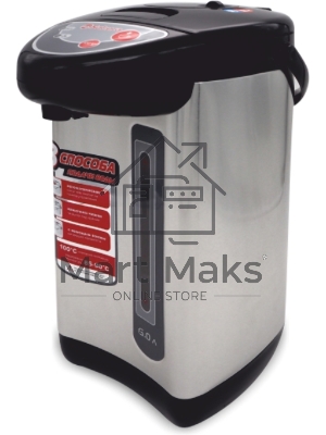 Термопот Sakura SA-336B Объем: 6,0 л. Мощность: 750 Вт. Тип управления: кнопочный. Повторное кипячение. Поддержание температуры воды: 85-90°С. Способ подачи воды: автоматический кнопкой, нажатием чашки, помпой. Материал колбы: нерж. сталь. Материал корпу Термопот Sakura SA-336B Объем: 6,0 л. Мощность: 750 Вт. Тип управления: кнопочный. Повторное кипячение. Поддержание температуры воды: 85-90°С. Способ подачи воды: автоматический кнопкой, нажатием чашки, помпой. Материал колбы: нерж. сталь. Материал корпу