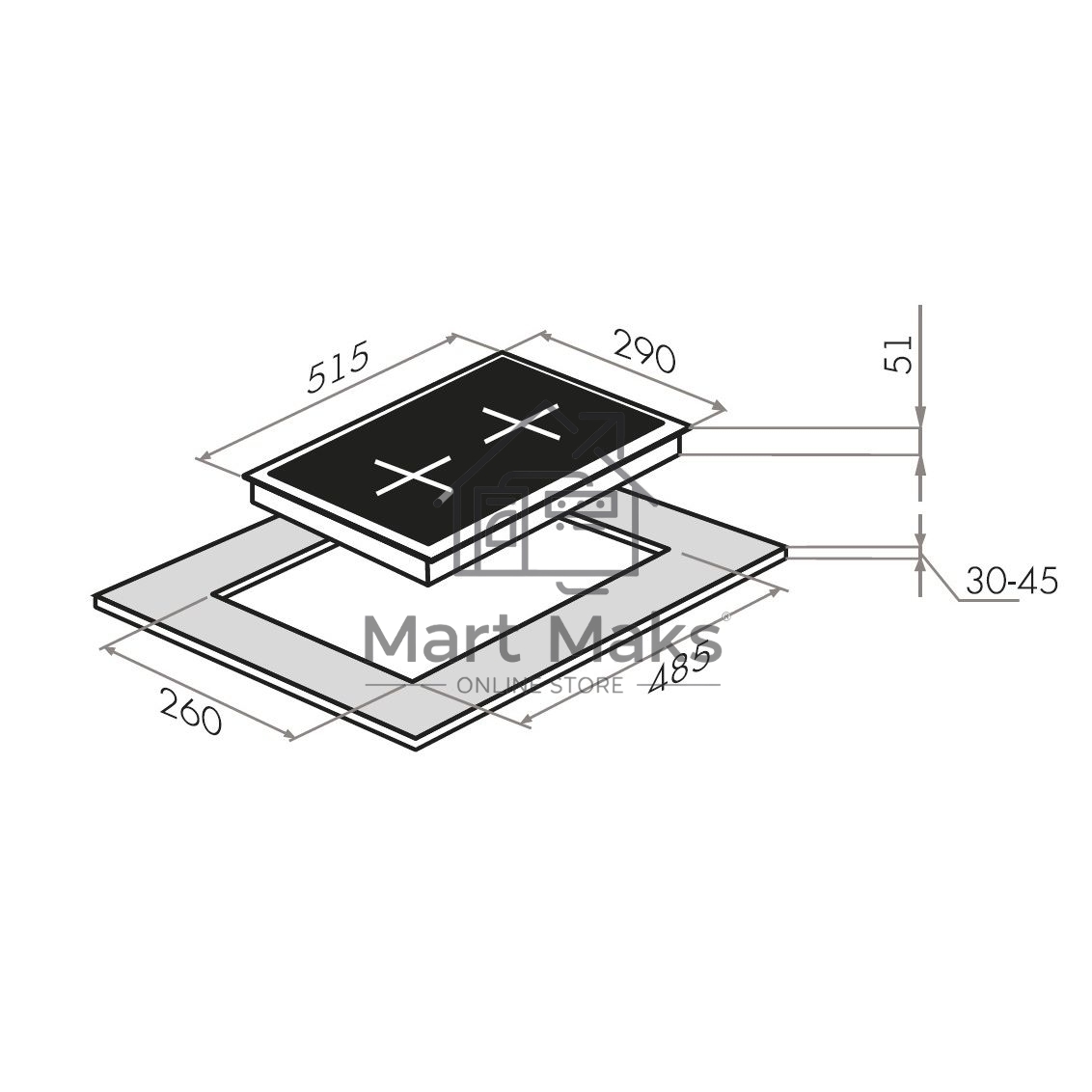 Газовая варочная панель Maunfeld EGHE.32.3EW/G Домино, • Тип: газовая 30см • Тип установки: независимая • Управление: фронтальное, переключатели поворотные • Нагревательный элемент: конфорка, 2шт • Мощность конфорок, Вт: 2600, 1700 • Материал исполнения: 
