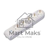 Колодка удлинителя 5-м с заземл. защ. шторки с выкл. Makel N5310000