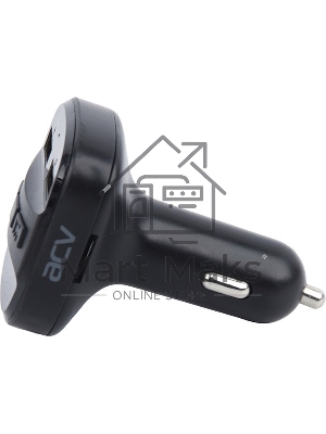 Автомобильный FM-модулятор ACV FMT-121B черный MicroSD BT USB (37575)