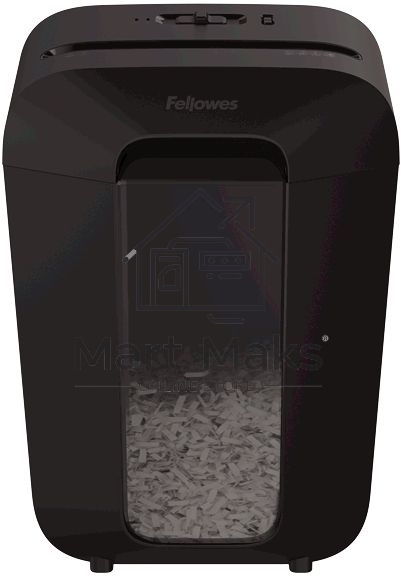 Шредер Fellowes PowerShred LX70 черный (секр.P-4)/перекрестный/11лист./18лтр./скрепки/скобы/пл.карты