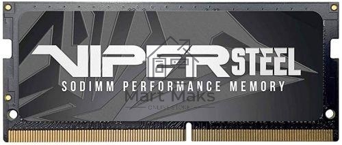Оперативная память Patriot Steel Series, DDR4, 32GB (1x32 GB), 3200 MHz, CL22, радиатор, черный, SO-DIMM