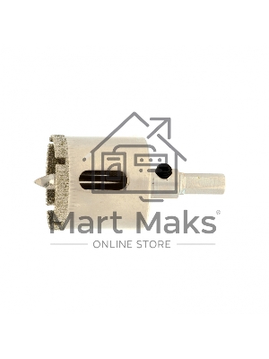 Сверло по керамической плитке и стеклу, 30 х 55 мм, 6 гр.хв-к, с центр. сверлом Сибртех